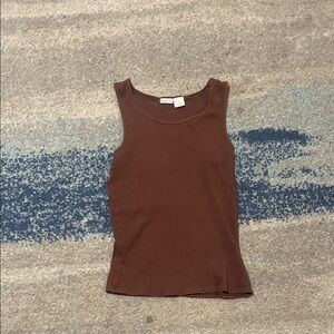 Wilfred Brown Fitted Tank Top
